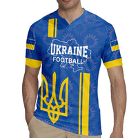 Custom Ukraine Football Rugby Jersey Blue Style