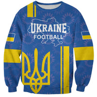 Custom Ukraine Football Sweatshirt Blue Style