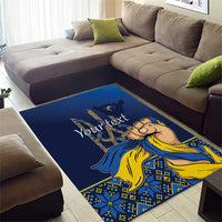 Personalized Ukraine Independence Day Area Rug Monument Nezalezhnosti