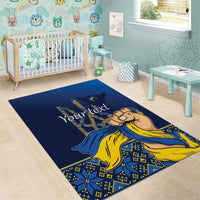 Personalized Ukraine Independence Day Area Rug Monument Nezalezhnosti