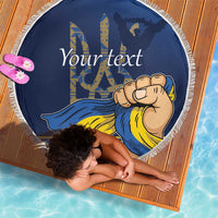 Personalized Ukraine Independence Day Beach Blanket Monument Nezalezhnosti