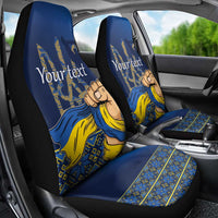 Personalized Ukraine Independence Day Car Seat Cover Monument Nezalezhnosti