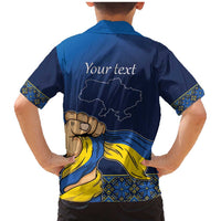 Personalized Ukraine Independence Day Family Matching Mermaid Dress and Hawaiian Shirt Monument Nezalezhnosti