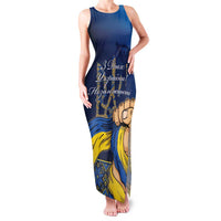 Personalized Ukraine Independence Day Family Matching Tank Maxi Dress and Hawaiian Shirt Monument Nezalezhnosti