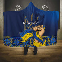 Personalized Ukraine Independence Day Hooded Blanket Monument Nezalezhnosti