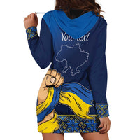 Personalized Ukraine Independence Day Hoodie Dress Monument Nezalezhnosti