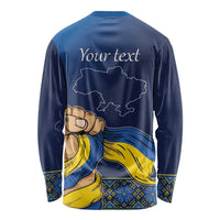Personalized Ukraine Independence Day Long Sleeve Shirt Monument Nezalezhnosti