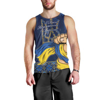 Personalized Ukraine Independence Day Men Tank Top Monument Nezalezhnosti