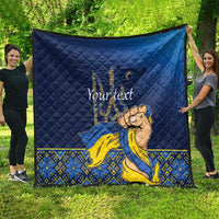 Personalized Ukraine Independence Day Quilt Monument Nezalezhnosti