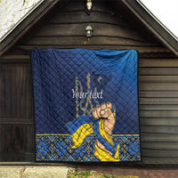 Personalized Ukraine Independence Day Quilt Monument Nezalezhnosti