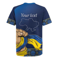 Personalized Ukraine Independence Day Rugby Jersey Monument Nezalezhnosti