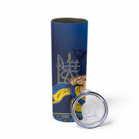 Personalized Ukraine Independence Day Skinny Tumbler Monument Nezalezhnosti