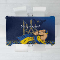 Personalized Ukraine Independence Day Tablecloth Monument Nezalezhnosti
