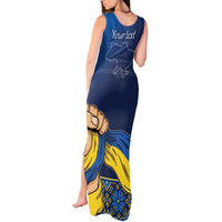 Personalized Ukraine Independence Day Tank Maxi Dress Monument Nezalezhnosti
