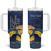 Personalized Ukraine Independence Day Tumbler With Handle Monument Nezalezhnosti