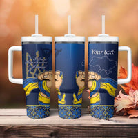 Personalized Ukraine Independence Day Tumbler With Handle Monument Nezalezhnosti