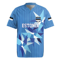 Custom Estonia Football Rugby Jersey Retro Jersey Blue Version