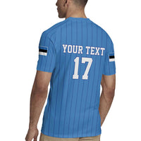Custom Estonia Football Rugby Jersey Retro Jersey Blue Version