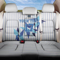 Custom Estonia Football Back Car Seat Cover Retro Jersey White Version