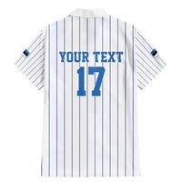 Custom Estonia Football Family Matching Mermaid Dress and Hawaiian Shirt Retro Jersey White Version