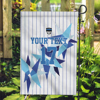 Custom Estonia Football Garden Flag Retro Jersey White Version