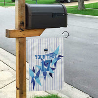 Custom Estonia Football Garden Flag Retro Jersey White Version