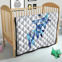 Custom Estonia Football Quilt Retro Jersey White Version