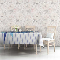 Custom Estonia Football Tablecloth Retro Jersey White Version