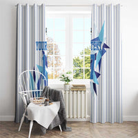 Custom Estonia Football Window Curtain Retro Jersey White Version