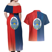 North Haiti State of Haiti Couples Matching Off Shoulder Maxi Dress and Hawaiian Shirt Leta an Ayiti 1806-1811