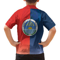 North Haiti State of Haiti Family Matching Off The Shoulder Long Sleeve Dress and Hawaiian Shirt Leta an Ayiti 1806-1811