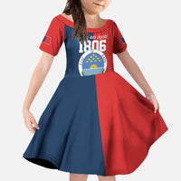 North Haiti State of Haiti Family Matching Off Shoulder Maxi Dress and Hawaiian Shirt Leta an Ayiti 1806-1811