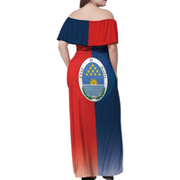 North Haiti State of Haiti Family Matching Off Shoulder Maxi Dress and Hawaiian Shirt Leta an Ayiti 1806-1811