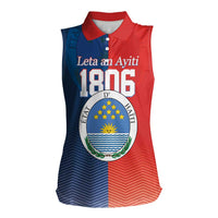 North Haiti State of Haiti Women Sleeveless Polo Shirt Leta an Ayiti 1806-1811