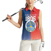 North Haiti State of Haiti Women Sleeveless Polo Shirt Leta an Ayiti 1806-1811