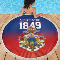 Personalized Haiti Second Empire Beach Blanket Anpi an Ayiti 1849-1859