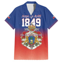 Personalized Haiti Second Empire Family Matching Short Sleeve Bodycon Dress and Hawaiian Shirt Anpi an Ayiti 1849-1859