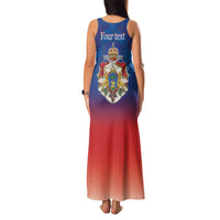 Personalized Haiti Second Empire Family Matching Tank Maxi Dress and Hawaiian Shirt Anpi an Ayiti 1849-1859