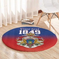 Personalized Haiti Second Empire Round Carpet Anpi an Ayiti 1849-1859
