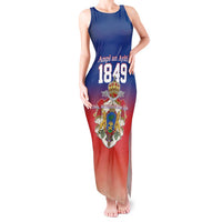 Personalized Haiti Second Empire Tank Maxi Dress Anpi an Ayiti 1849-1859