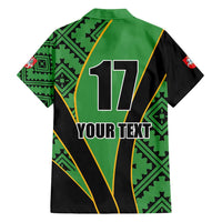 Republic of Lithuana Rugby Family Matching Off Shoulder Maxi Dress and Hawaiian Shirt Sporty Style