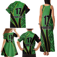 Republic of Lithuana Rugby Family Matching Tank Maxi Dress and Hawaiian Shirt Sporty Style