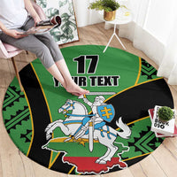 Republic of Lithuana Rugby Round Carpet Sporty Style