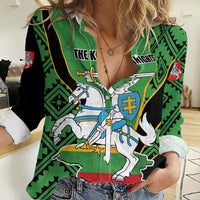 Republic of Lithuana Rugby Women Casual Shirt Sporty Style LT17 - Wonder Print Shop