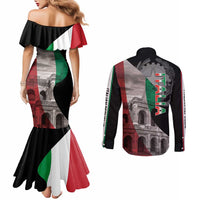 Italian Republic The Pantheon Couples Matching Mermaid Dress and Long Sleeve Button Shirt Emblema della Repubblica Italiana