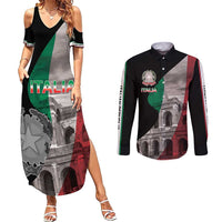 Italian Republic The Pantheon Couples Matching Summer Maxi Dress and Long Sleeve Button Shirt Emblema della Repubblica Italiana
