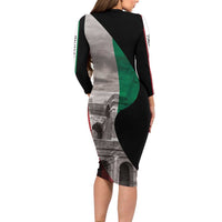Italian Republic The Pantheon Family Matching Long Sleeve Bodycon Dress and Hawaiian Shirt Emblema della Repubblica Italiana
