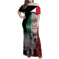 Italian Republic The Pantheon Family Matching Off Shoulder Maxi Dress and Hawaiian Shirt Emblema della Repubblica Italiana