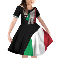 Italian Republic The Pantheon Family Matching Off Shoulder Short Dress and Hawaiian Shirt Emblema della Repubblica Italiana