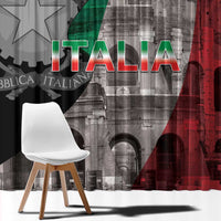 Italian Republic The Pantheon Window Curtain Emblema della Repubblica Italiana LT17 - Wonder Print Shop